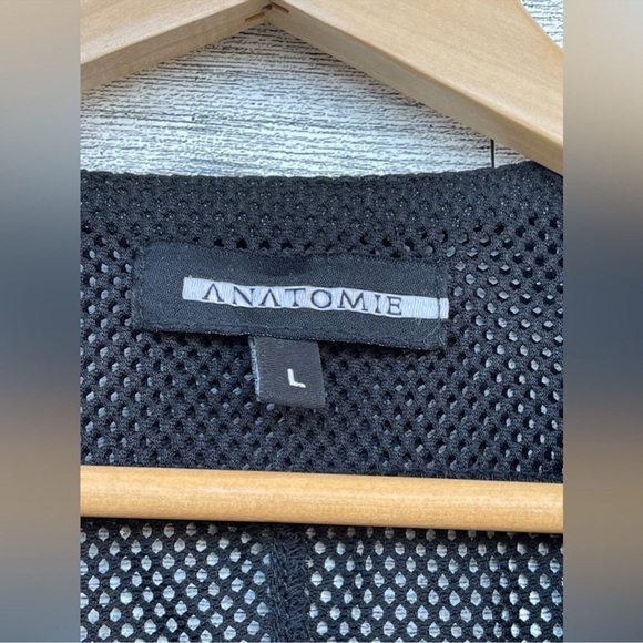 ANATOMIE black mesh motto jacket size large - Picture 3 of 8